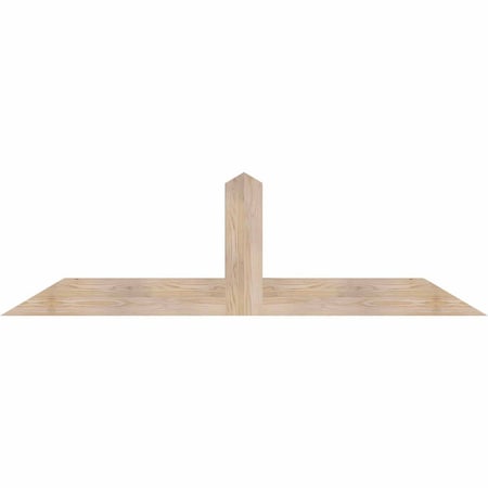 Ekena Millwork Portland Smooth Timber Gable Bracket, Douglas Fir, 72"W x 21"H x 3 1/2"D x 5 1/2"F, 7/12 Pitch GBW072X21X0406POR00SDF